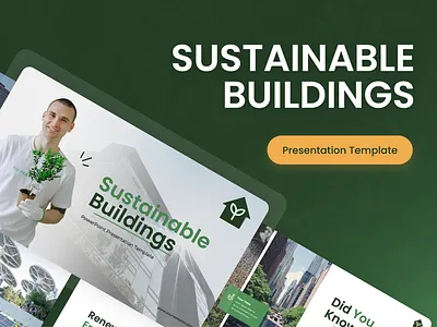Sustainable Buildings - Presentation Templates business engineer google slide keynote powerpoint presentation sustainability templates