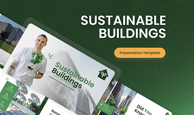 Sustainable Buildings - Presentation Templates business engineer google slide keynote powerpoint presentation sustainability templates