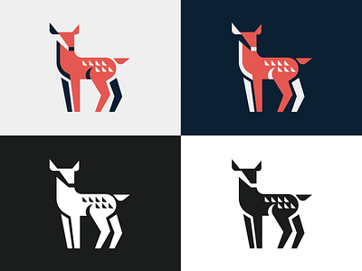 Deer animal brand branding deer design elegant flat graphic design illustration logo logotype mark minimalism minimalistic modern sign wild