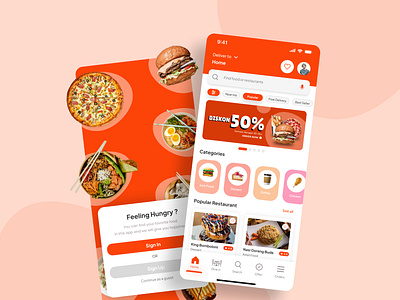 Food Delivery UI Design Mobile App app appui design dribble food food app food delivery foodapp mobile mobileapp popular restaurant ui uiux ux