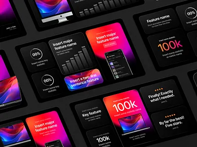 Figma Bento Grid Template apple apple keynote bento grid clean dark figma figma template gradient grid keynote masonry grid mesh gradient minimalist mockup pitch deck presentation presentation template presentations slides template
