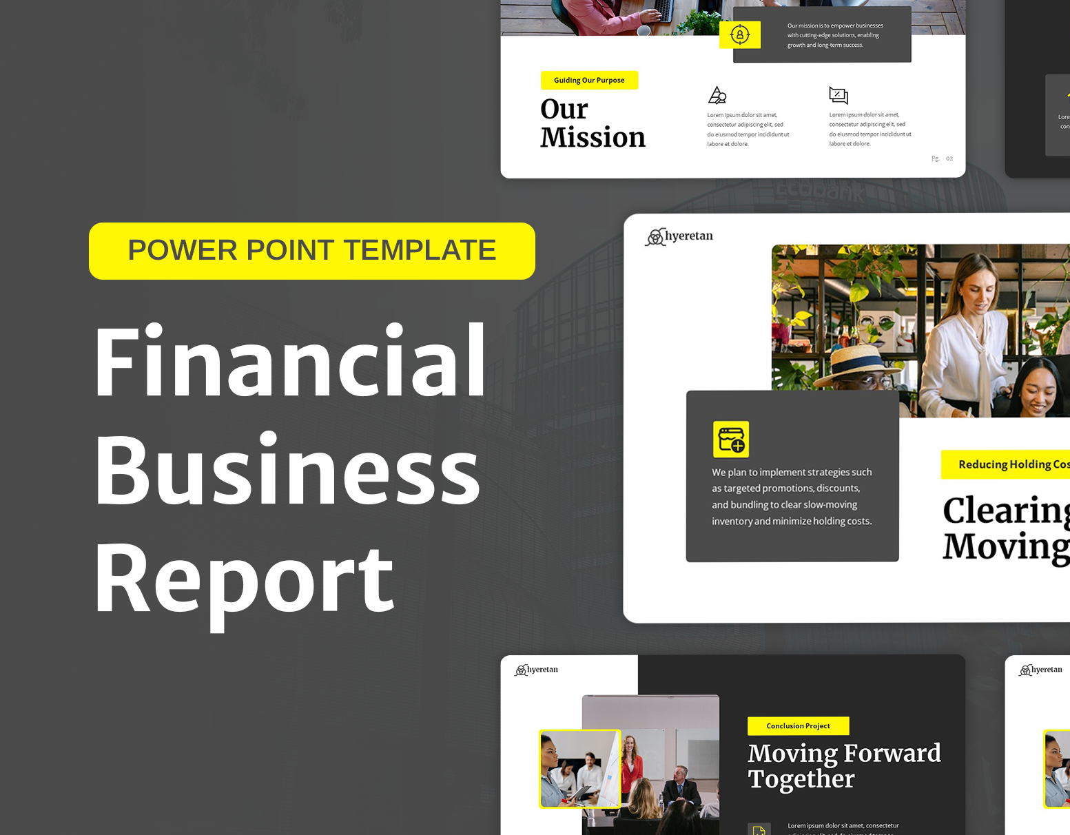 Financial Business Report - Presentation Templates google slides keynote planning poweropint