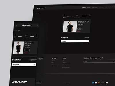 WOLFMART - Ecommerce Payment Page cart checkout clothing design ecommerce fashion interface landing page marketplace online shop online store payment ui ui design uiux ux website