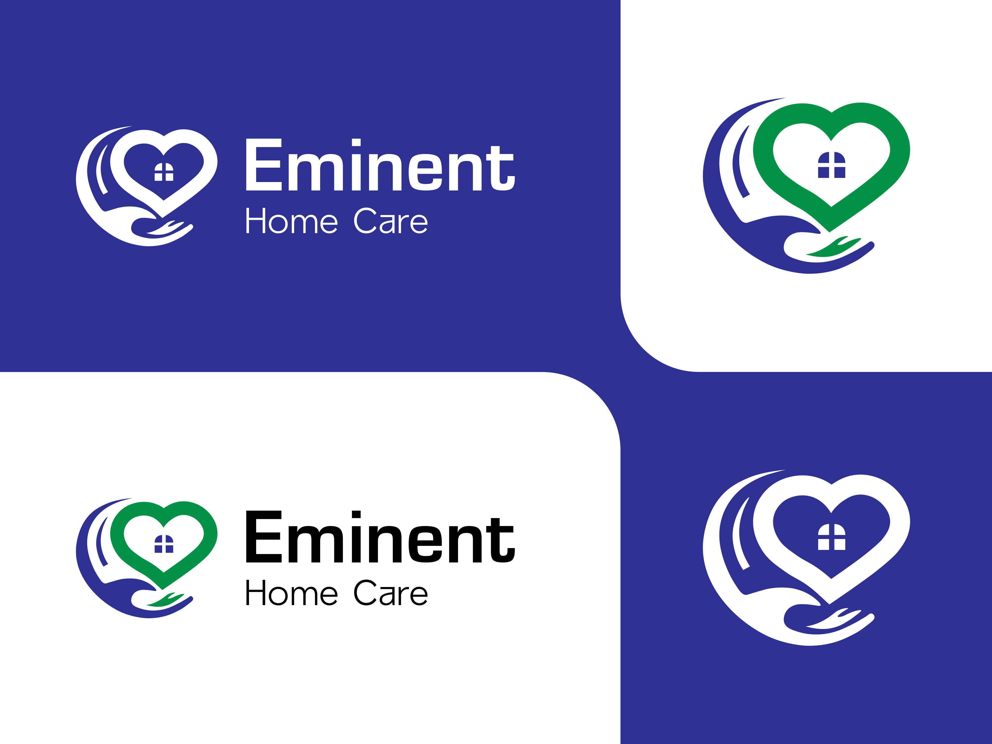 Eminent Home Care Logo Design | Home Care Logo Design | Logo graphic design logo minimal