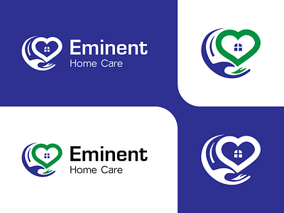 Eminent Home Care Logo Design | Home Care Logo Design | Logo graphic design logo minimal