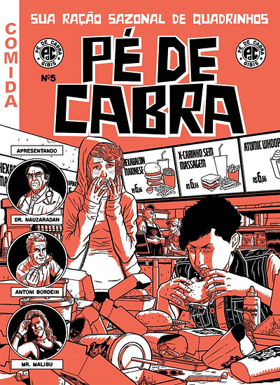 Pé de Cabra X Fabio Lyra comic cover art graphic lettering magazine posters publishing