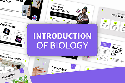 Introduction of Biology - Presentation Templates basics google slides keynote powerpoint