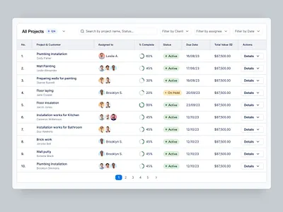 Simple Data table b2b crm dashboard data management data table design functional minimal product design saas webapp ui user friendly