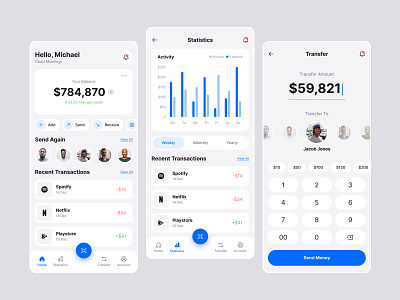 Finance App Design android app bank app banking app figma finance app financial app fintech fintech app interface ios iphone mobile money app ui uiux user experience user interface ux wallet app