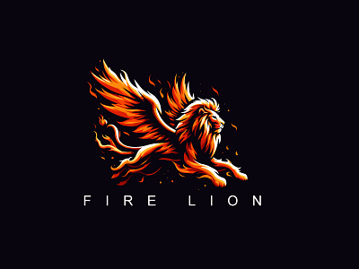 Fire lion Logo angry lion lion lion logo lion vector logo lions lions logo tiger logo