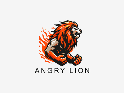 Lion Logo angry lion lion lion logo lion logo design lionlogo lions lions vector logo logo design top logo