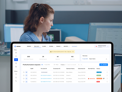 Hospital insurance Web app UI Design dashboard design doctor healthcare healthcare web insurance insurance sector medic medical medicine product design uiux user interface design uxuidesign web app web application design web design web platform