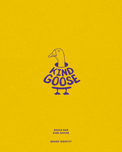 Snack bar kid goose branding artdirection branding graphic design logo