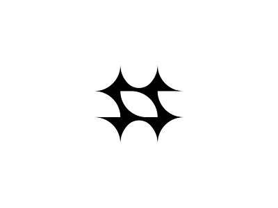 S + star bolt branding concept electric energy h leaf letter lettermark logo mark minimalist monogram roxana niculescu s sh simple star