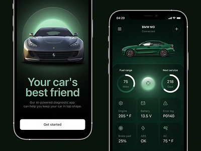 AI-Powered Car Issue Diagnostic App ai android app apple auto bmw car chatgpt diagnostic efficiency ios maintenance midjourney product service technology transportation ui ux vehicle