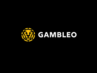 Casino logo branding casino chip coin design gamble head icon illustration lion logo logo designer minimal poker