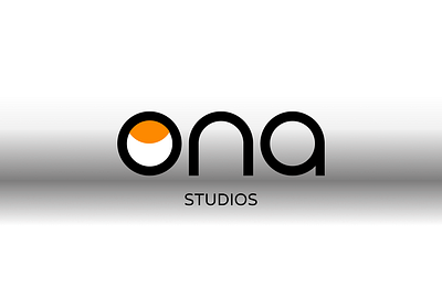 The official logo for the ONA studios company branding graphic design logo ui