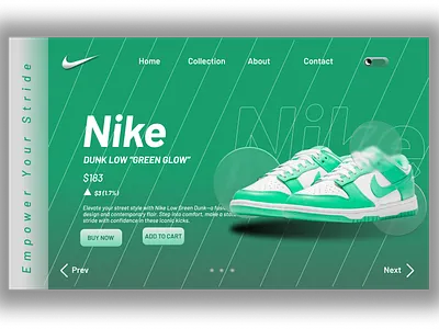 Nike Landing Page Design branding design figma landing page popular ui ui desing webdesign website ui design