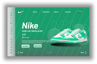 Nike Landing Page Design branding design figma landing page popular ui ui desing webdesign website ui design