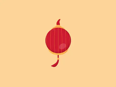 Chinese Lantern Illustration design flat illustration minimal