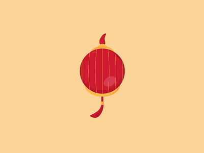 Chinese Lantern Illustration design flat illustration minimal