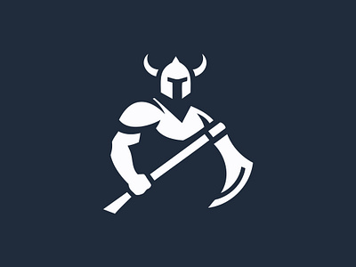 Minimal Viking Warrior Logo branding design graphic design icon illustration logo typography ui ux vector viking warrior