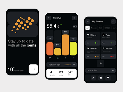 UI UX for mobile Dapp .gem blockchain crypto cryptodesign dapp eth meme nft product design ui ux