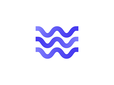 Wave/Water - Logo Design Concept blue logo brand brand design branding design graphic design illustration industrial logo logo concept logo design minimalist modern purple sea ship shipping vector violet wave