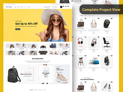 Ecommerce Website UI UX Design business cms design ecommerce graphic design ui ux web website