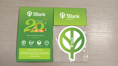 Design packaging for car refresher- 3Bank branding package design