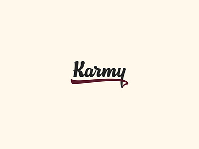 Karmy logo branding calligraphy graphic design identity lettering lettering logo logo logotype