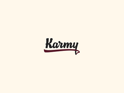 Karmy logo branding calligraphy graphic design identity lettering lettering logo logo logotype