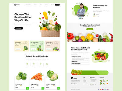 Grocery Website UI Design grocery grocery app design grocery webpage grocery website home page landing page mobile app online grocery product designer ui ui design ui designer ui ux designer user experience user interface ux ux design webdesign website website design