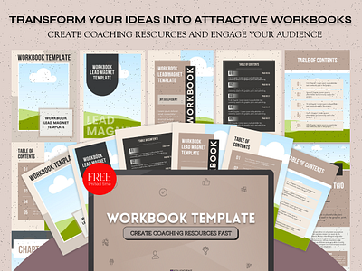 Transform Your Ideas Into Attractive Workbooks 3d animation branding graphic design logo motion graphics ui