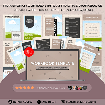 Transform Your Ideas Into Attractive Workbooks 3d animation branding graphic design logo motion graphics ui