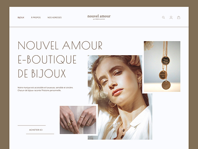Website redesign for an online store design jewelry store made in figma minimalism online store ui webdesing