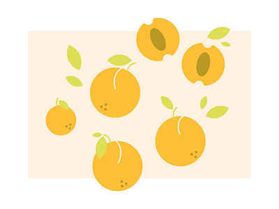 Flat summer fruits 2023 adobe illustrator graphic design illustration vector
