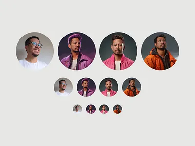 Avatar style ai avatar clean concept design midjourney minimal profile simple ui