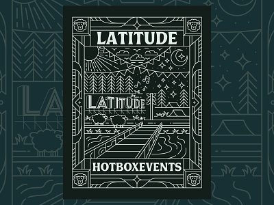 Latitude Festival - Merch Design apparel arts festival branding design editorial event festival geometric hoodie illustration line lineart merch merchandise minimal monoline music pop up poster t shirt