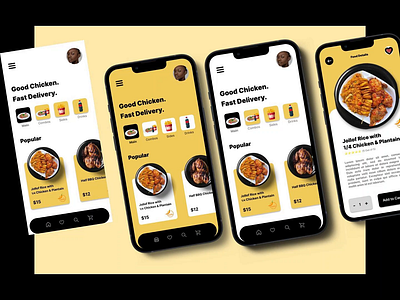 BBQ Restaurent App Design animations app design figma uiux design user research