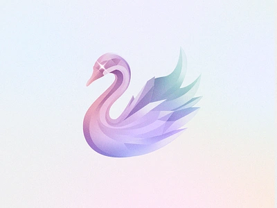 Swarovski Swan 2d abstract adobe adobe illustration adobe photoshop art artwork clean colorful creative design designer digital art flat graphic design illustration minimal modern simple vector