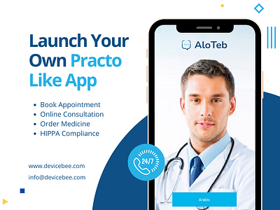 Create Your Own Telemedicine App, Healthcare App Development, Practo  Clone