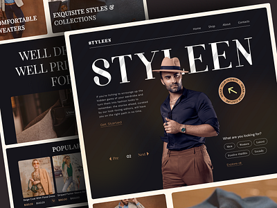 STYLEEN || Clothing Fashion Brand classy clothes design designer fashion hero homepage landing page model order project style trending ui uxui web design website