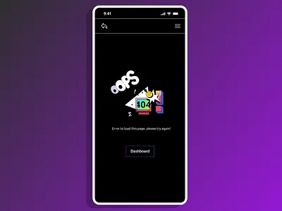 Daily UI - Error Page 404 dailytask errorpage figma ui