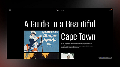 Cape Town-Agency Website Template agency animation black branding design graphic design header illustration logo red team text ui ux website