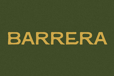 Barrera I A Handmade Display Font display display font font good font handmade font modern font