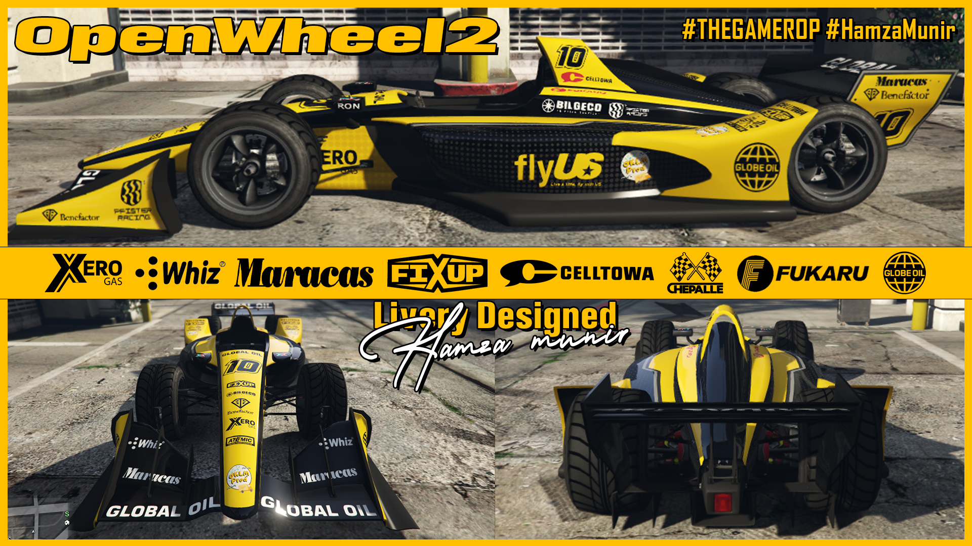 OpenWheel2 F1 Custom Livery Design design fivem gaming graphic design gta gtaonline gtaroleplay gtarp