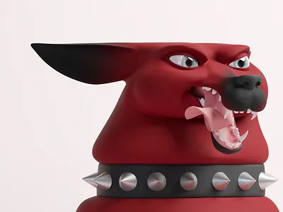 dog & cats 3d concept design illustration