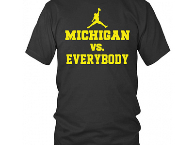 Air Jordan Michigan vs Everybody Shirt by Tee Corner on Dribbble