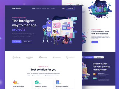 Saas Website Template design digital landing page saas saas template saas website saas website template ui user interface web design webs